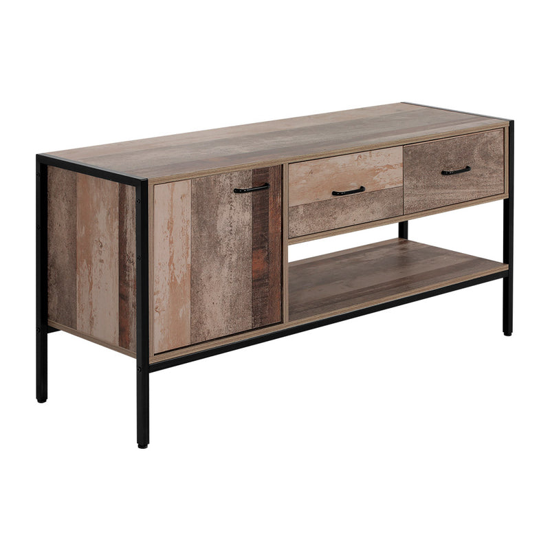 tv stand entertainment unit wooden rustic 