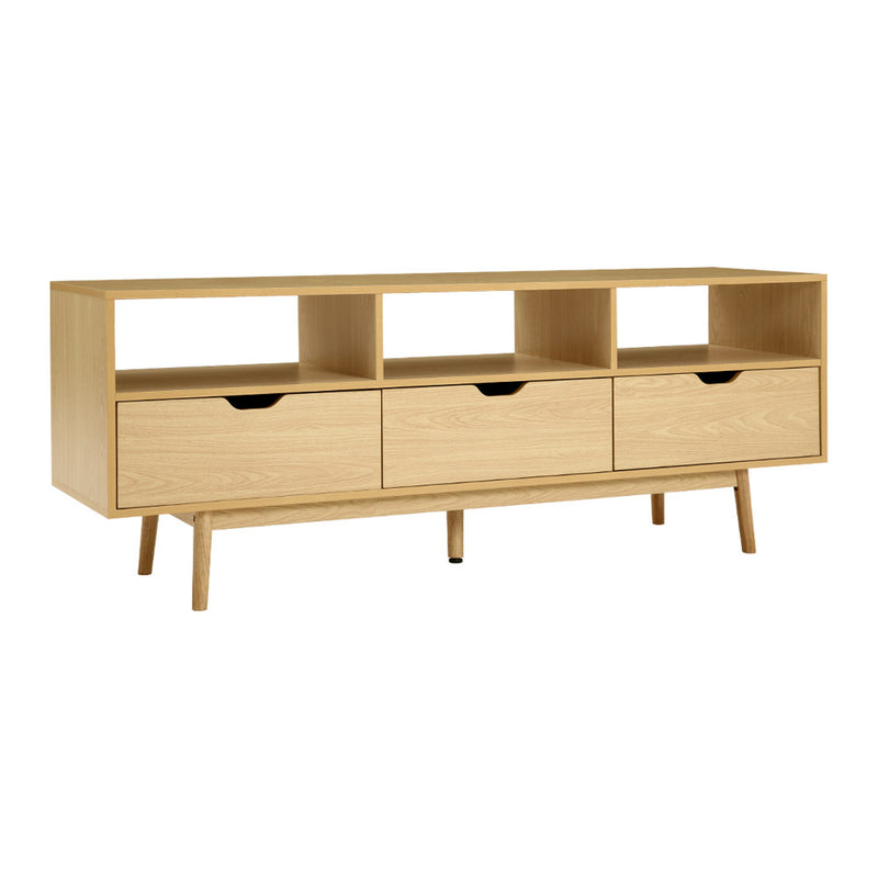 Wooden entertainment tv unit Scandinavian 