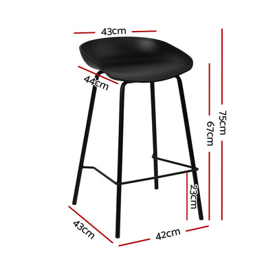 Artiss 4x Bar Stools Kitchen Counter Stools Metal