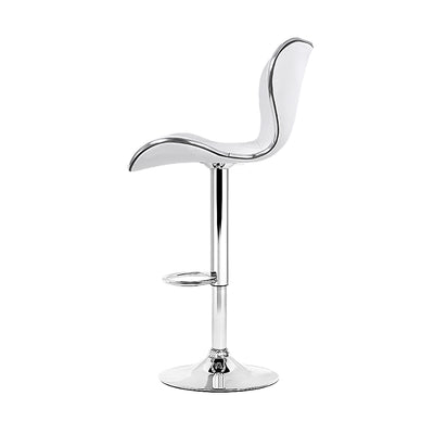 Artiss 4x Bar Stools Gas Lift Leather Seat White