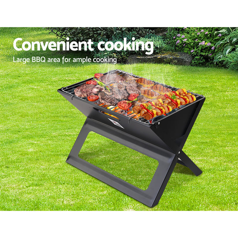 Grillz BBQ Grill Charcoal Smoker Foldable