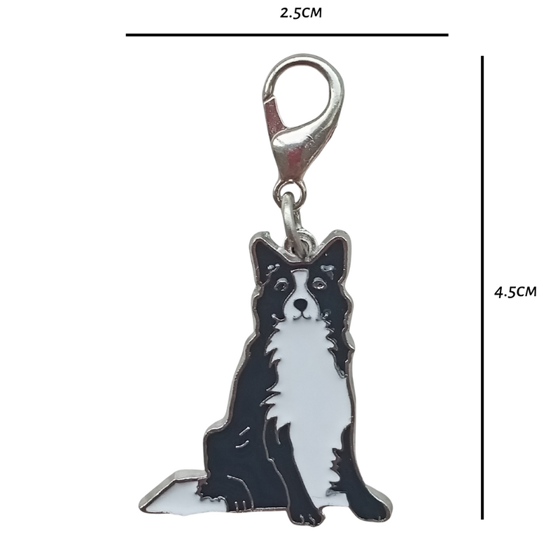 Border Collie Dog Charm