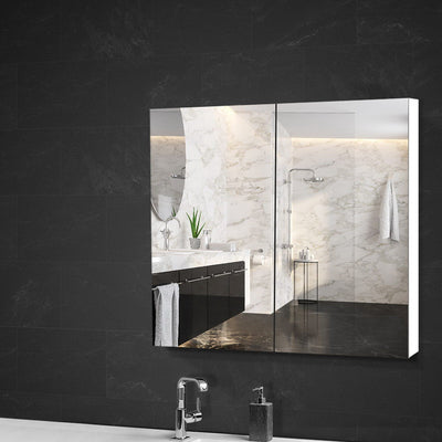 Cefito Bathroom Mirror Cabinet 750x720mm White