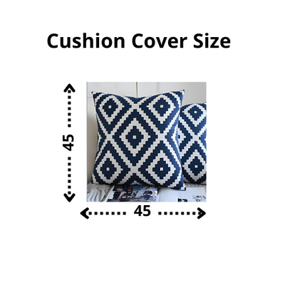 Blue & White Cushion Cover