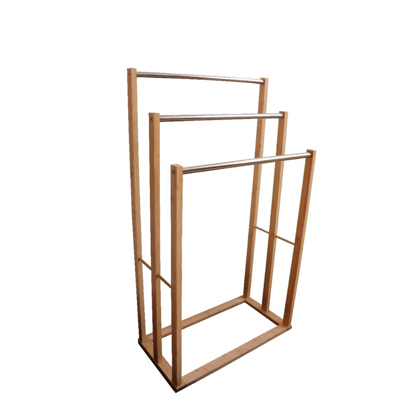 bamboo towel holder freestanding 