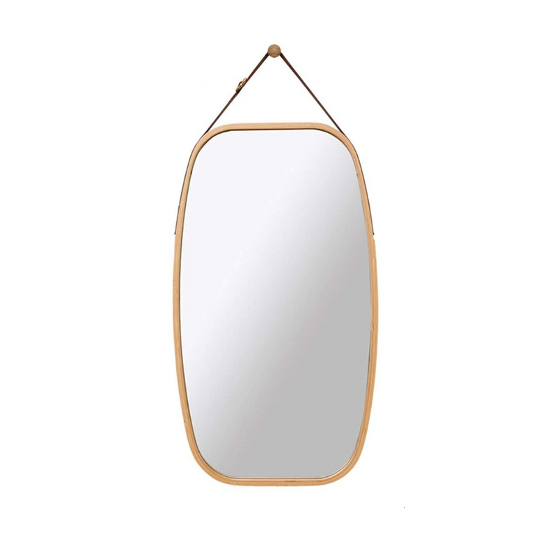 hanging full length mirror bamboo 