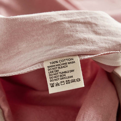 Cosy Club Cotton Bed Sheets Set Pink Brown Cover Double