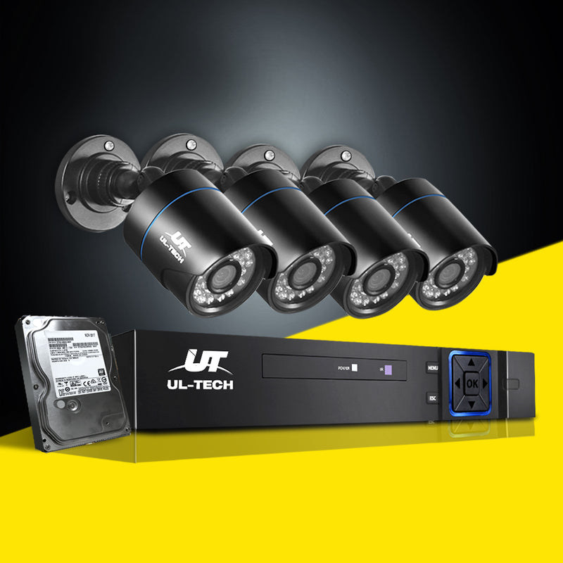 UL-tech CCTV Security System 8CH DVR 8 Cameras 1TB Hard Drive