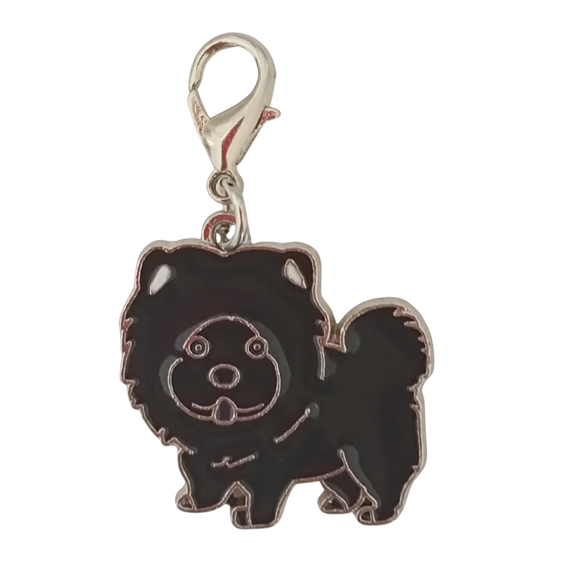 chow chow black dog charm