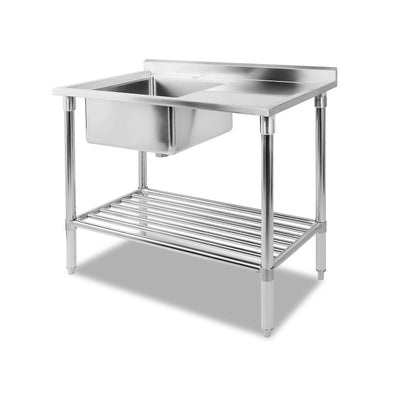 100x60cm commercial stainless steel kitchen sink bench 