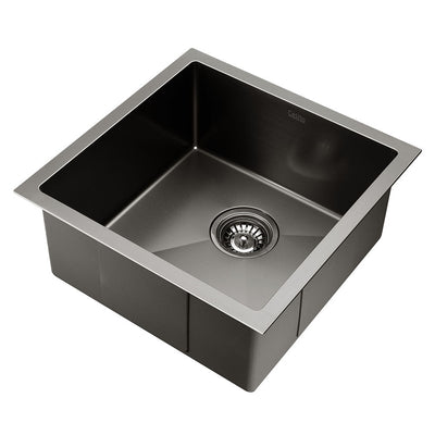 44x44cm stainless steel kitchen sink black 