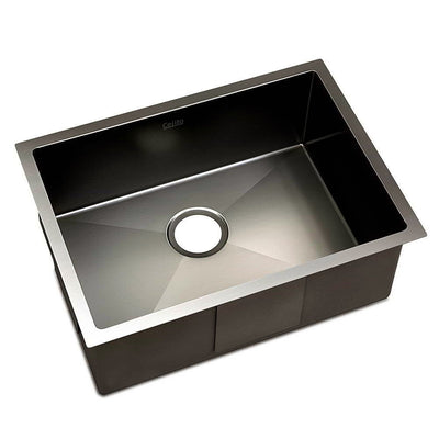 60x45cm stainless steel kitchen sink black 