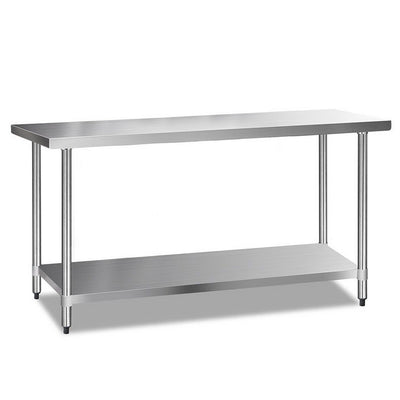 commercial stainless steel kitchen bench 