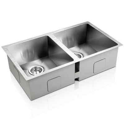 77x45cm stainless steel kitchen sink silver double sinks 