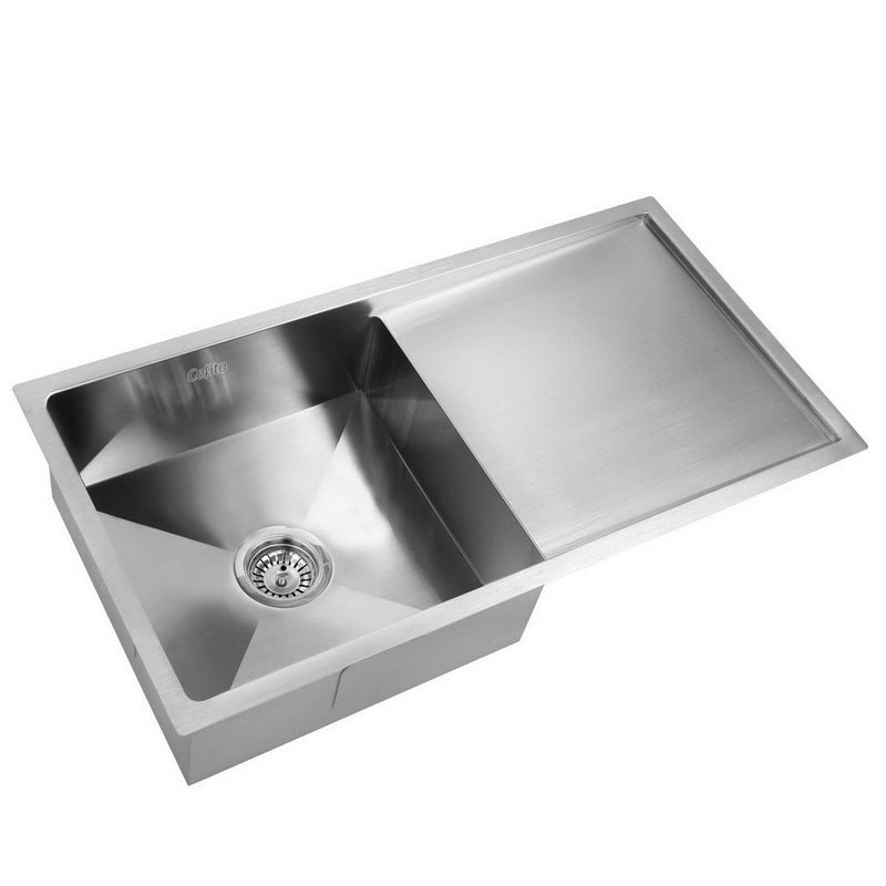 87x45cm stainless steel kitchen sink silver 