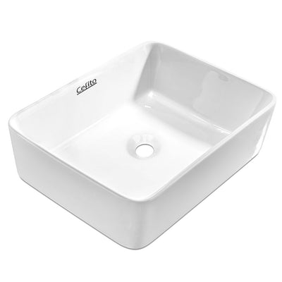 Ceramic Rectangle Sink Bowl - White