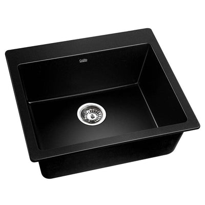 stone kitchen sink black 