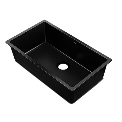 stone kitchen sink 790x450mm black 