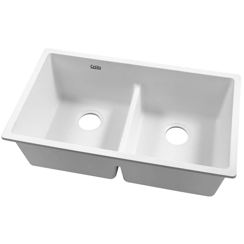 granite stone kitchen sinks white double bowl