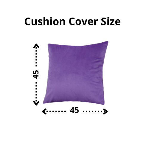 Purple Velvet Cushion Cover