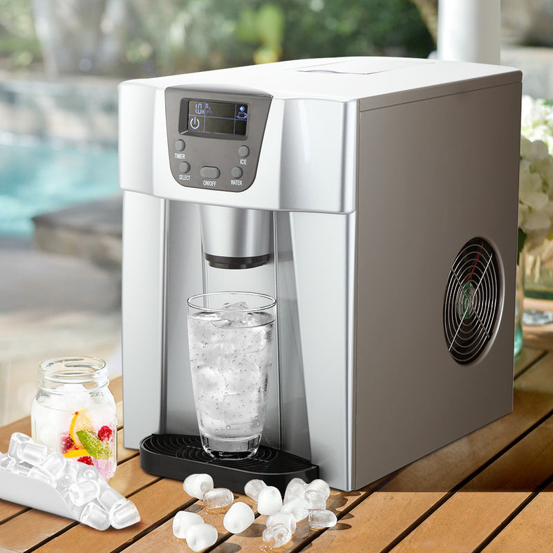 2L portable ice maker silver 