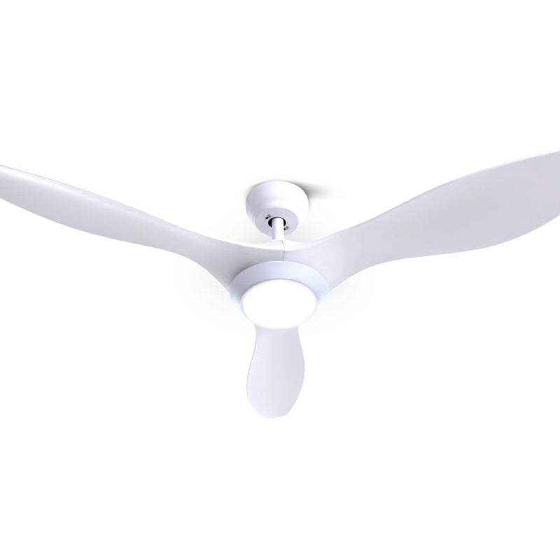 ceiling fan white with light and remote 