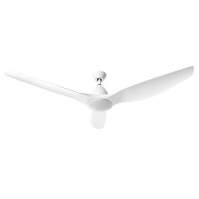 3 blade ceiling fan white with led light and remote