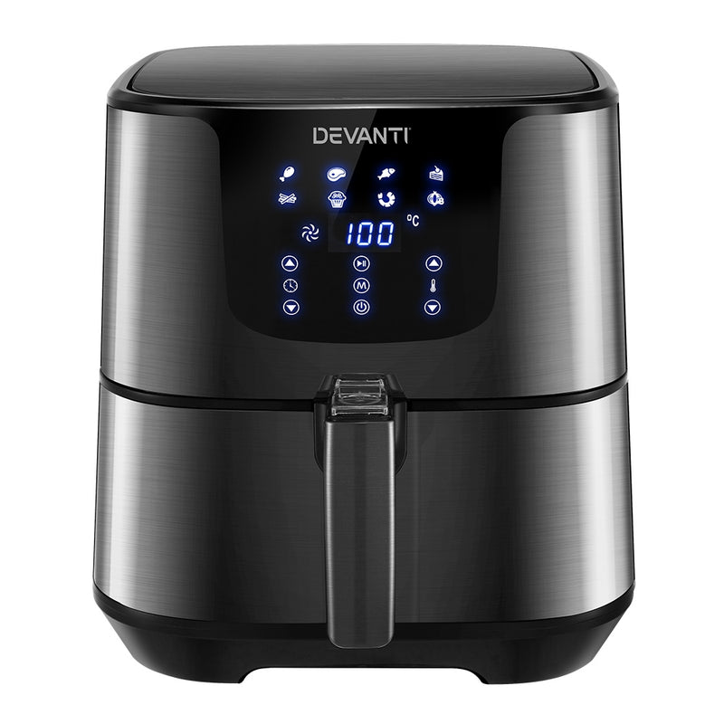 air fryer black stainless steel 7L