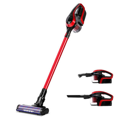 cordless vacuum cleaner red and black