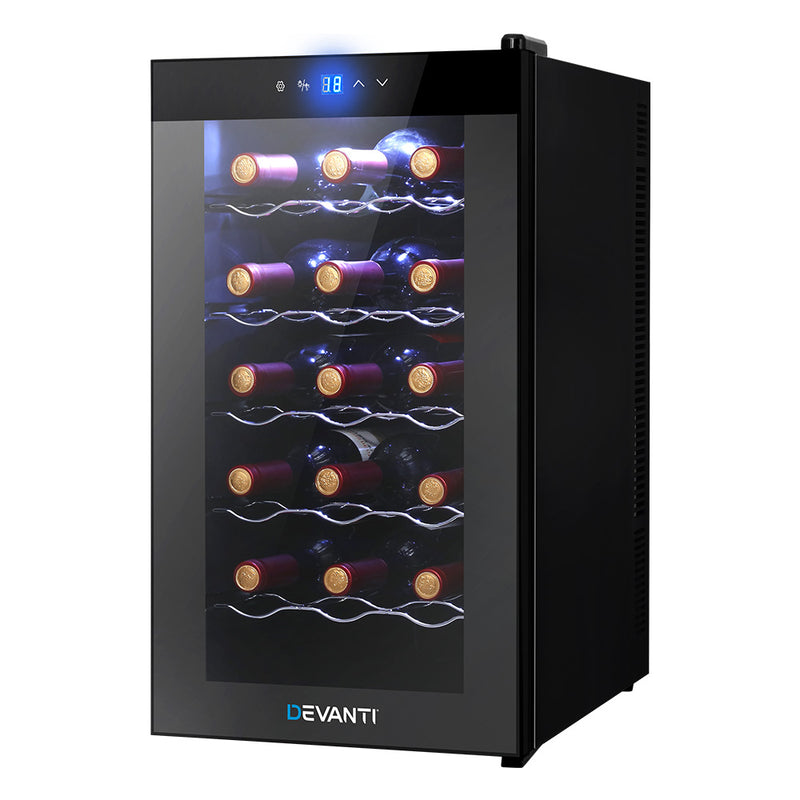 wine fridge cooler 18 bottles storage 