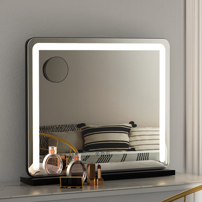 led tabletop makeup vanity mirror 