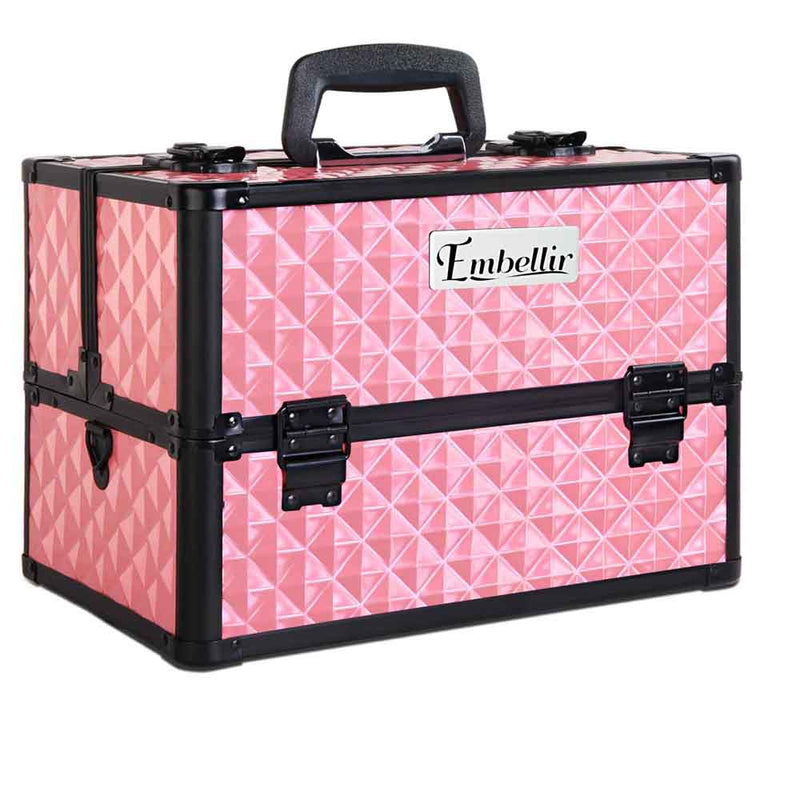 Portable Cosmetic Makeup Case - Pink