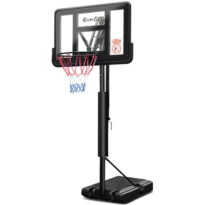 basketball hoop adjustable 3m black 