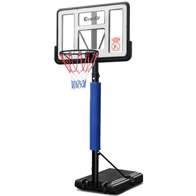 basketball hoop portable 3.05m blue 