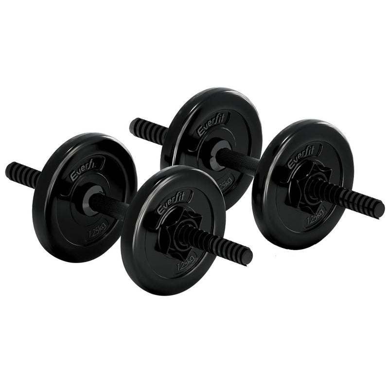 7kg dumbbells black