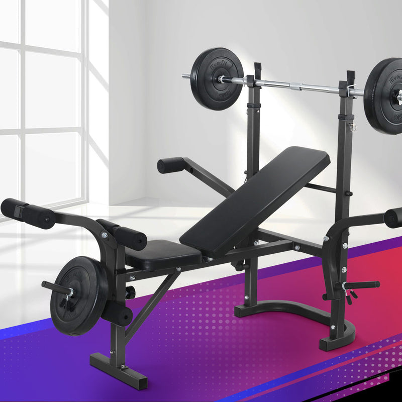Everfit Weight Bench Press 8In1 Multi-Function Power Station Gym Equipment
