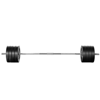 Everfit 88kg Barbell Set Weight Plates Bar Lifting Bench 168cm