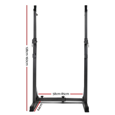 Everfit Weight Bench Adjustable Squat Rack Home Gym Equipment 300kg