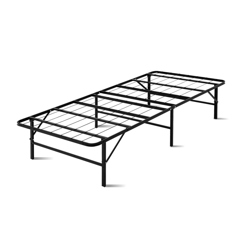 Artiss Folding Bed Frame Metal Base - Single