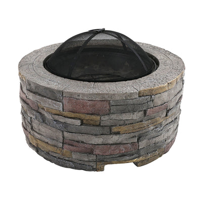 Grillz Fire Pit Table Round 70cm