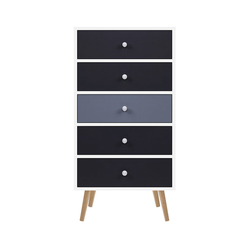 Artiss 5 Chest of Drawers - BONDS White