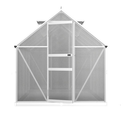 Greenfingers Greenhouse Aluminium Green House Polycarbonate Garden Shed 2.4x1.9M