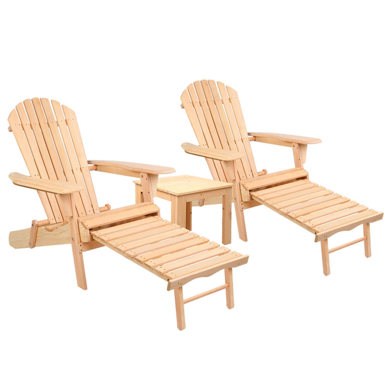 Outdoor Beach Chair and Table Set