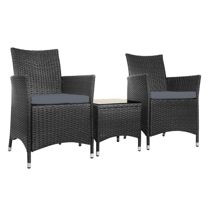 Outdoor Furniture Set Black