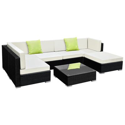 outdoor patio lounge wicker black 