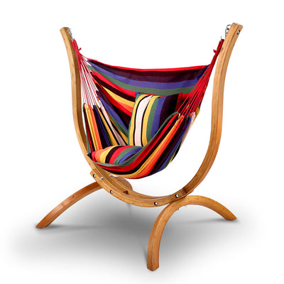 hammock with wooden stand