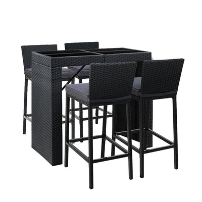 outdoor bar table dining set 