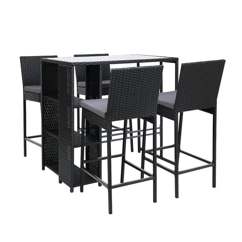 outdoor bar dining table set 