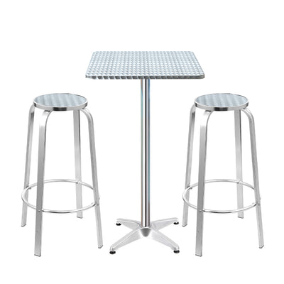 outdoor bar table and stools set 
