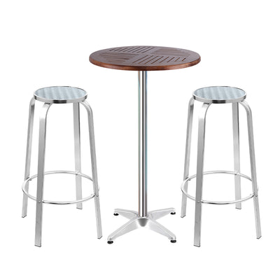outdoor bat table and stools set 